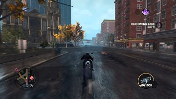 Bike gets stuck inside the wall - saints row the third