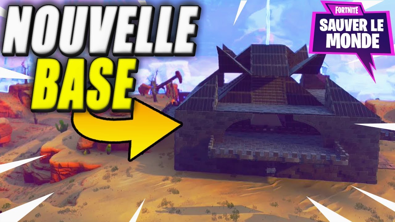 Ma Nouvelle Base dans le désert ! Fortnite Sauver le monde 50 YouTube