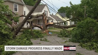 Downed trees, powerlines leave Grand Rapids man trapped in home for almost 2 days
