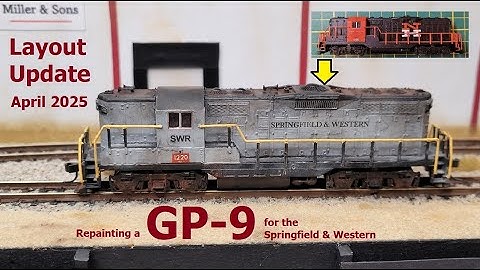 Layout Update April 2025 - New GP-9 and more (N Scale Switching Layout)