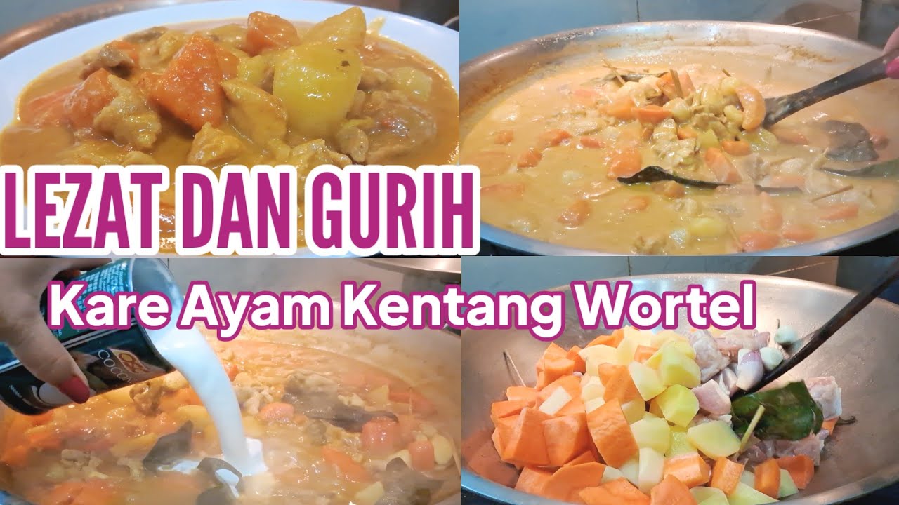ENAK BANGETZ‼️Resep Kari Ayam Kentang Wortel Bumbu Praktis, Lezatnya Bikin Nagih 