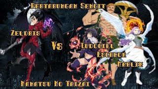 Nanatsu No Taizai_Pertarungan Zeldris Vs Ludociel,Escanor,Marlin. Full HD Sub Indo.