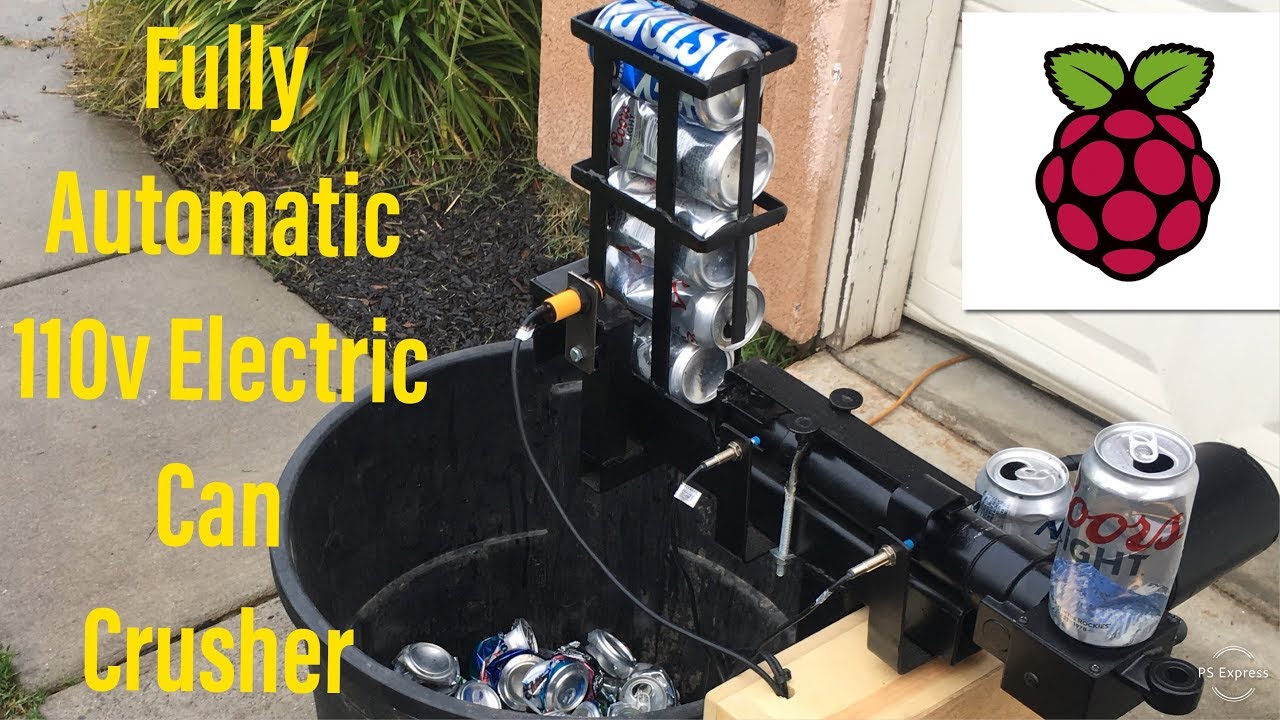 A Fully Automatic Electric Can Crusher Hackaday