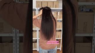Kinky Straight Clip In Hair Extensions 24 Inch  clipinhair
