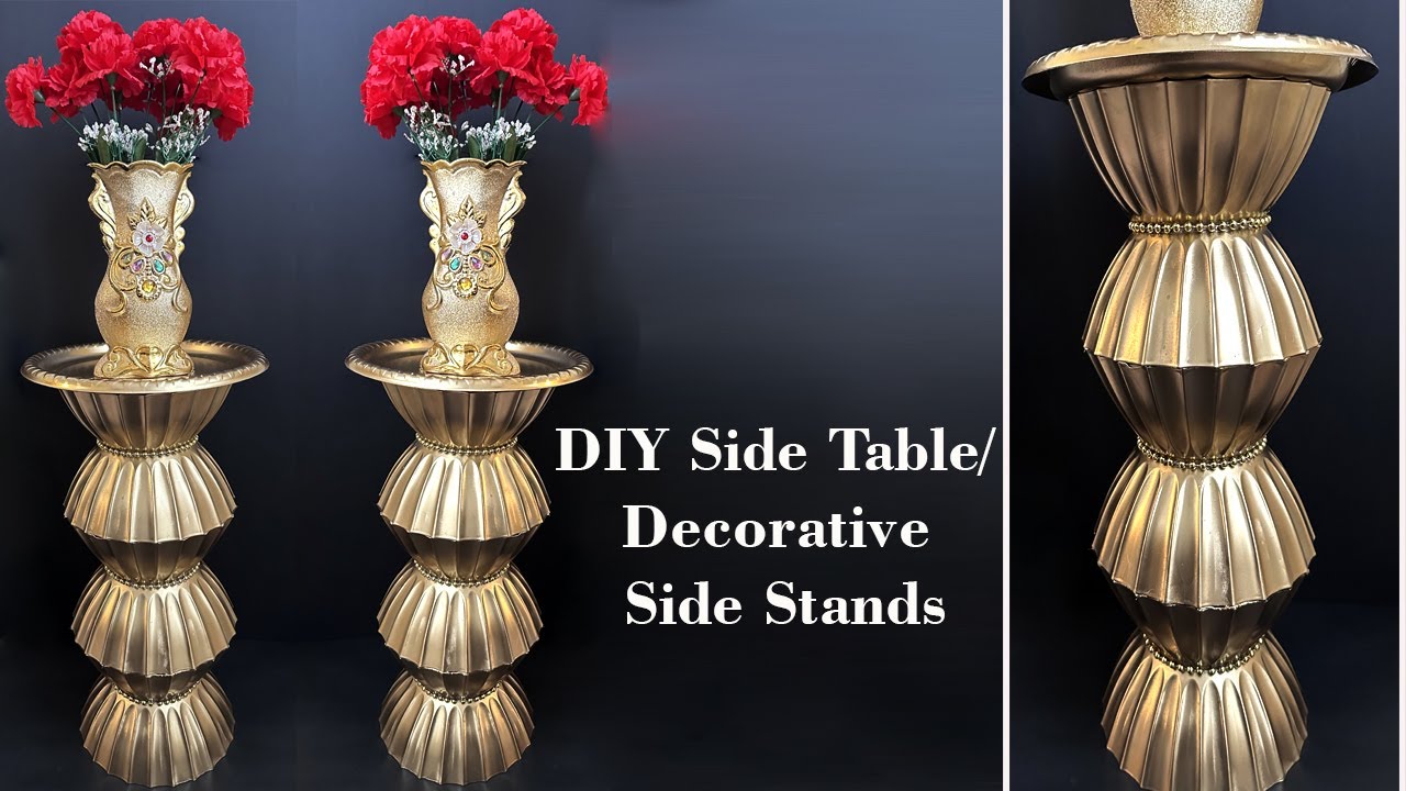 DIY Easy Side table in few mins l l Decorative Urli stand l l Dollar