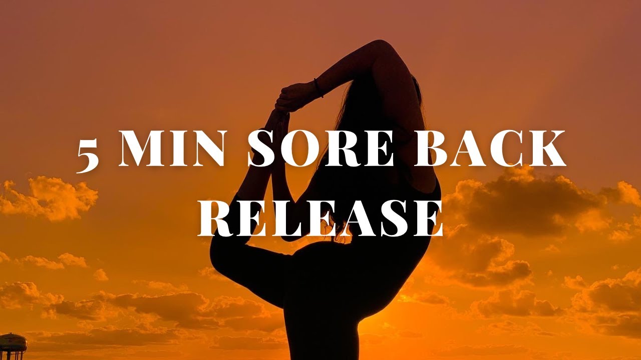 QUICK Sore Back Release | Under 5 mins yoga flow
