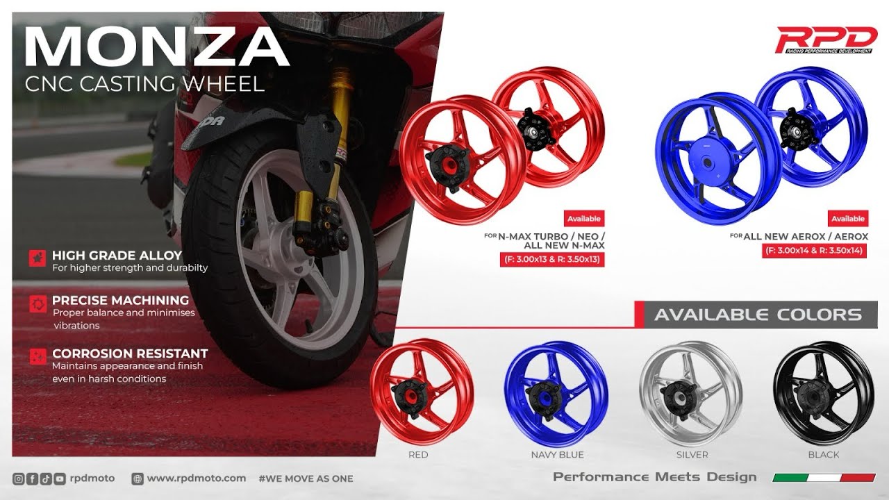 RPD CNC Casting Wheel Set Monza For All New N-Max