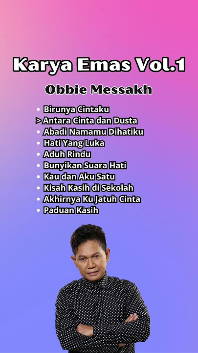 Antara cinta dan dusta - Obbie Messakh #hitsindonesia #jkrecords #shorts