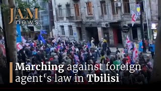 Georgia: dozens of thousands march against foreign agents law by JAMnews in English 29 views 7 days ago 25 seconds