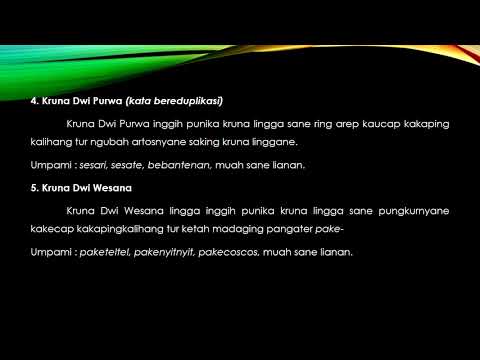 Bahasa Bali Kelas 4 _ Kruna Dwi Lingga (Kata Ulang)
