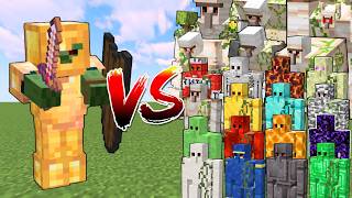 BOSS ZOMBIE vs ALL GOLEMS | Minecraft Mob Battle