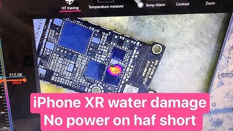 iPhone xr water damage no power on | haf shorting solution