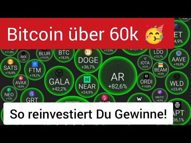 🥳Bitcoin über 60k! Krypto-Gewinne reinvestieren ohne zu Fiat zu wechseln! so geht's!