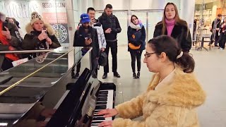 Stunning Adele Performance Shocks Passengers In Train Station