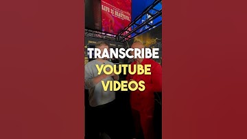 Transcribe YouTube Videos - Convert YouTube to Text Easily #tutorial #videoediting