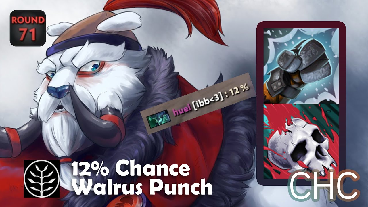 TUSK With 12 Chance Walrus Punch Dota 2 Custom Hero Chaos YouTube