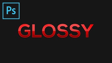 Photoshop Text Effects Tutorial - Glossy Text #TextEffect 1