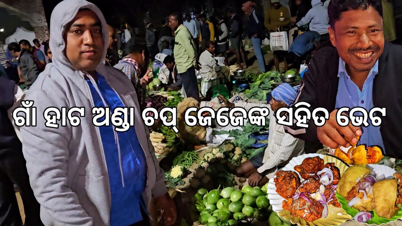 ଗାଁ ହାଟ ଅଣ୍ଡା ଚପ୍ ଜେଜେଙ୍କ ସହିତ ଭେଟ l Jeje l Hata Anda chop & pokoda 😛 l Gouranga Nayak Odia Vlogs