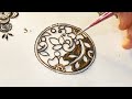Easy Mehndi Tutorial for Beginner💕 Step-by-Step Simple design @JustMehandi #mehandi #hennadesign