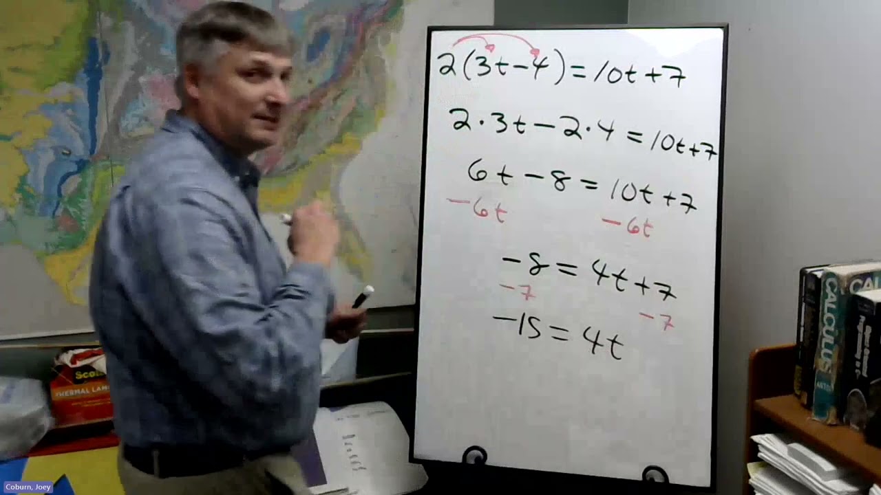 Technical Mathematics Section 7.5:  Solving Equations with Parentheses and a Variable on Both Sides