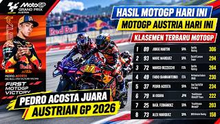 2026 AUSTRIAN MOTOGP RESULTS: Pedro Acosta Wins Austrian GP | Latest MotoGP Standings Today