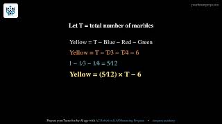 2017 AMC 8 – Problem 9: Marcy's Yellow Marbles | Your Future Prep