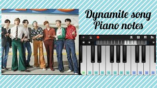 Dynamite song//perfect piano//piano **notes**//#piano #bts #shorts