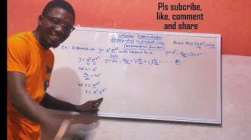 Exponential function using product rule