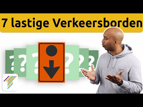 Verkeersborden oefenen. Moeilijke borden bij auto theorie examen.