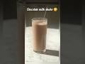 👉"just 3 ingredients !😱 chocolate milkshake in 10 seconds 😋🍫🥤easy/quick/10seconds