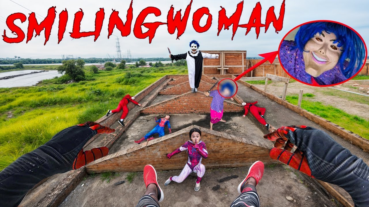 PARKOUR POV Vs SMILING WOMAN | Escape from Real Life Horror #7 | SPIDERMAN HORROR