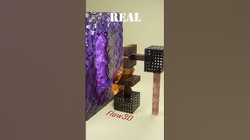 Minecraft Vs Real Life in the Nether 🔥🔥🔥#blender3d #3dart #3danimation #minecraft