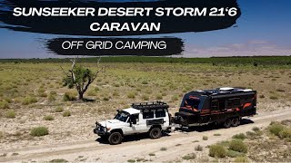 OFF GRID CAMPING IN OUR BRAND NEW SUNSEEKER DESERT STORM 21.6 OFF ROAD CARAVAN | THE MURRAY RIVER