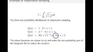 Variance reduction in Monte Carlo estimates of integrals.