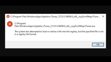Fix iTunes.exe Error The System Has Attempted To Load Or Restore A File Into The Registry