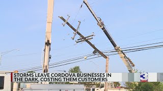 Storm causes major power, traffic light outages in Cordova, Germantown