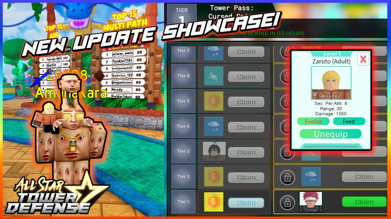 ASTD New Update (Battlepass + Naruto Showcase)