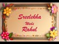 Sreelekha weds rahul