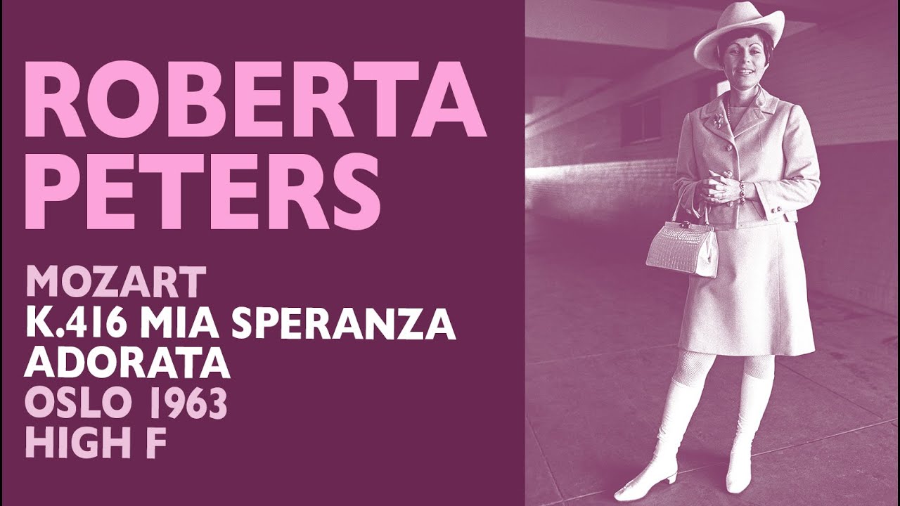 Roberta Peters conquers Mozart's K.416 (with piano)