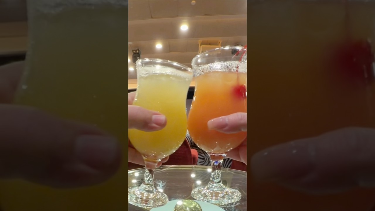 Grandma and grandpa drinking and eating on the cruise ship carnival adventure @CarnivalCruiseLineAU