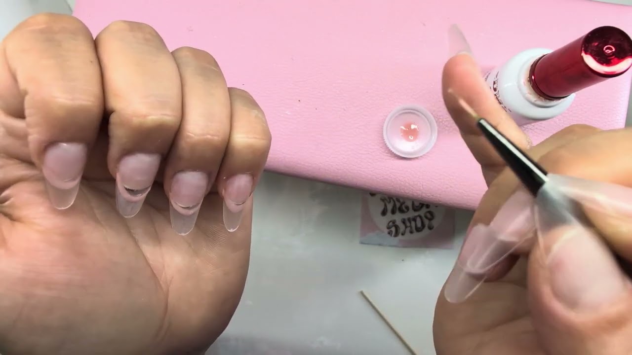 ♥️ Glass Nails ASMR #nails #asmrsounds 