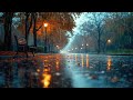 Relaxing Rain Sounds in a City Park | Calm ASMR for Deep Sleep, Study and Stress Relief