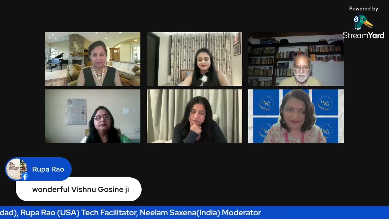 LWG International Poetry Meet 48 Shree, USA, V Gosine Trinidad Soja, UAE, Purna Parikh Neelam, Rupa