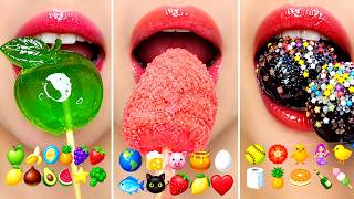 ASMR (DANGBEE) 10 MINUTES EMOJI FOOD CHALLENGE FOR SLEEP RELAXING 10 분 이모지 먹방 모음집 eating sounds
