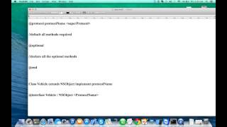 iOS 7.1 programming Lecture 4: EXPLORING OBJECTIVE C PROTOCOLS
