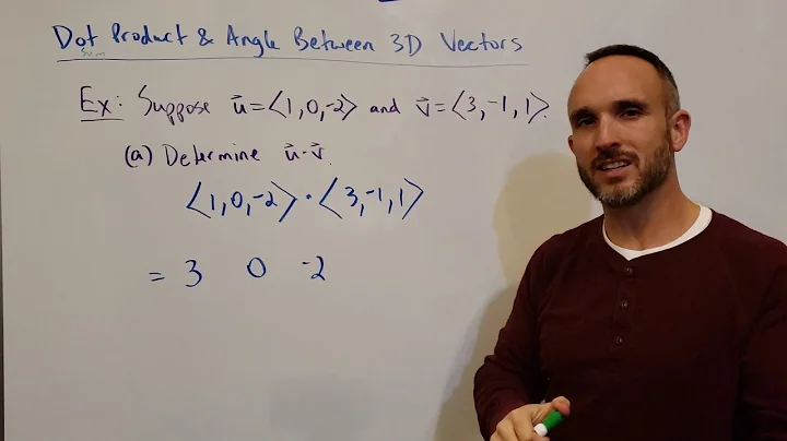 Dot Product and Angle Between 3D Vectors