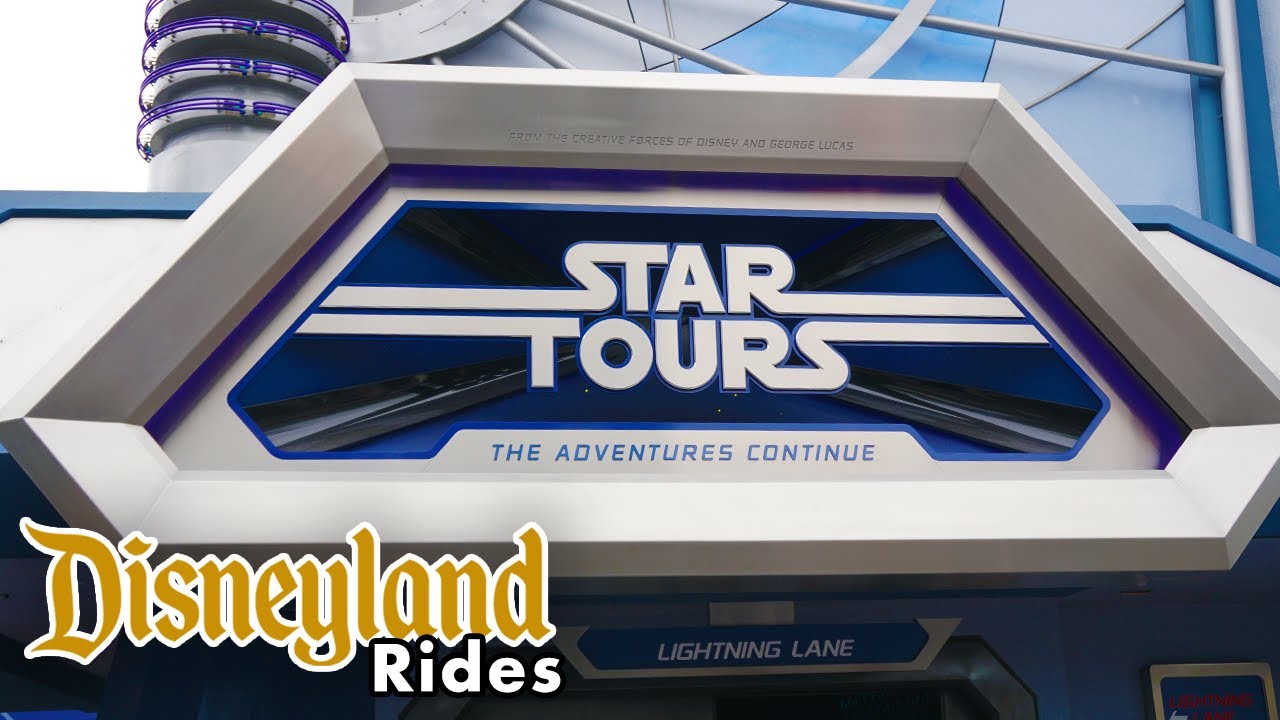 star tours disneyland ride video