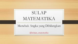 Belajar Matematika: Sulap Matematika Tebak Angka screenshot 3