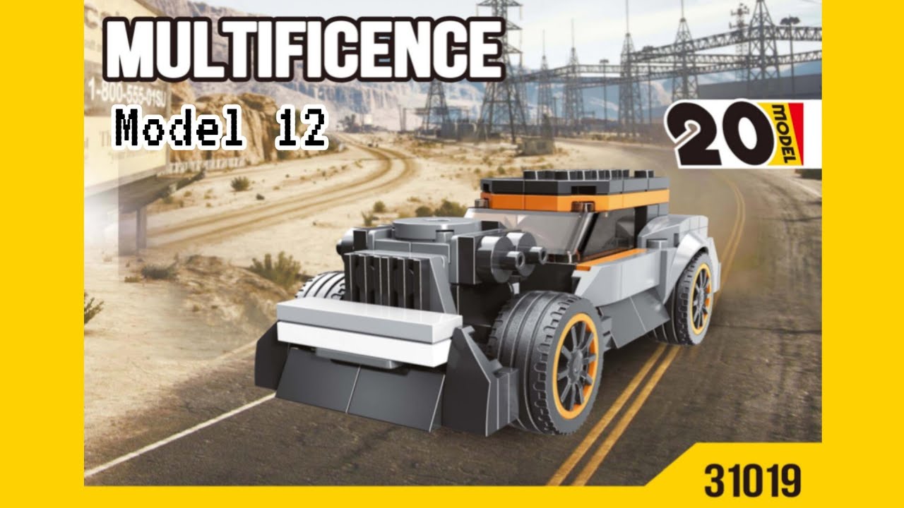 Decool Bricks Multificence 20 Model 31019 Wilderness Pursuit 233 Pcs - Model 12