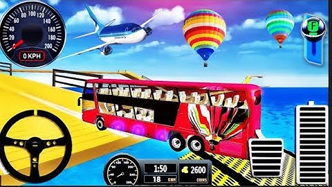Impossible Bus Stunt Driving 2025 - Mega Ramp Racing Driving Simulator- IOS Gameplay
